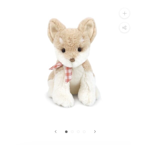 Mon Ami Designs Tiny Lou Plush Tan Chihuahua puppy dog stuffed animal toy  bow - Picture 2 of 13